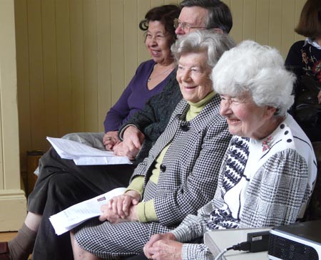 Cynthia Graham Kerr enjoying the AGM proceedings