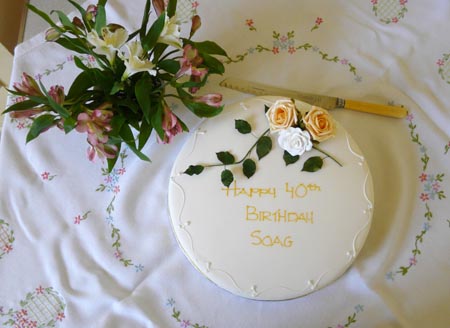 The SOAG 40th  birthday cake