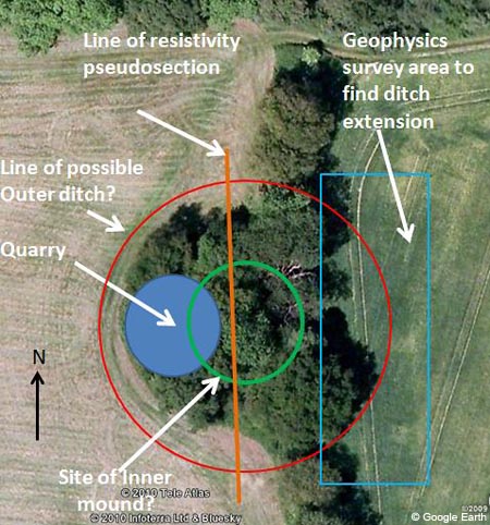 Aerial plan of quarry