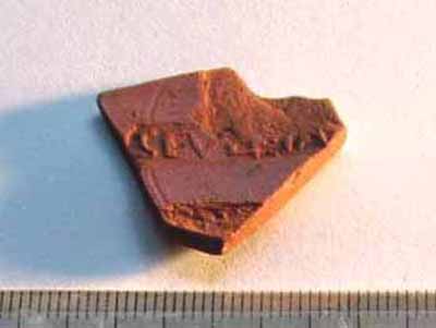 Samian Ware with Makers Stamp