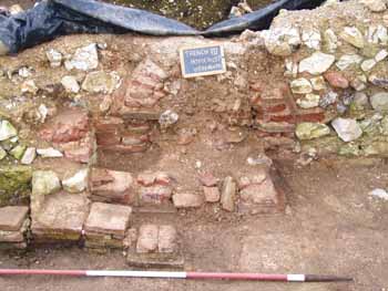 trench 7 - furnace flue and hypocaust