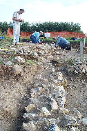 North wall (view from west)