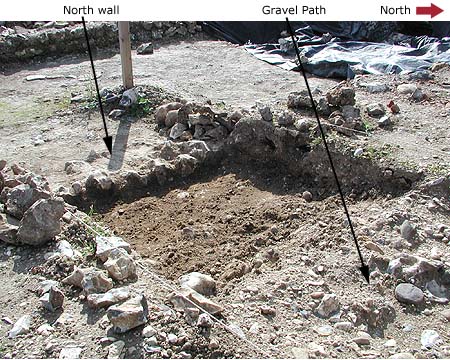 North wall to ditch section