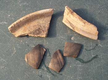 pottery from the ditch